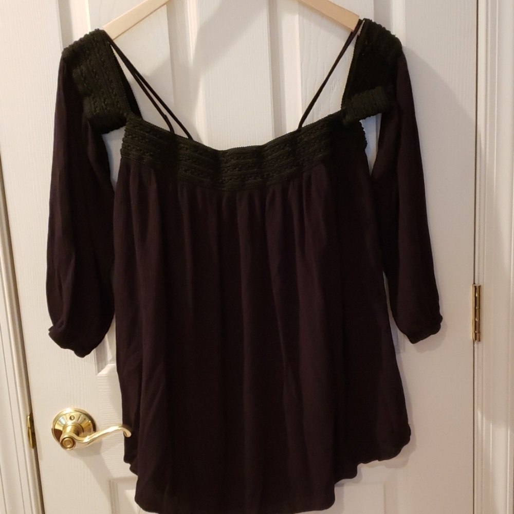 Black Off The Shoulder Top